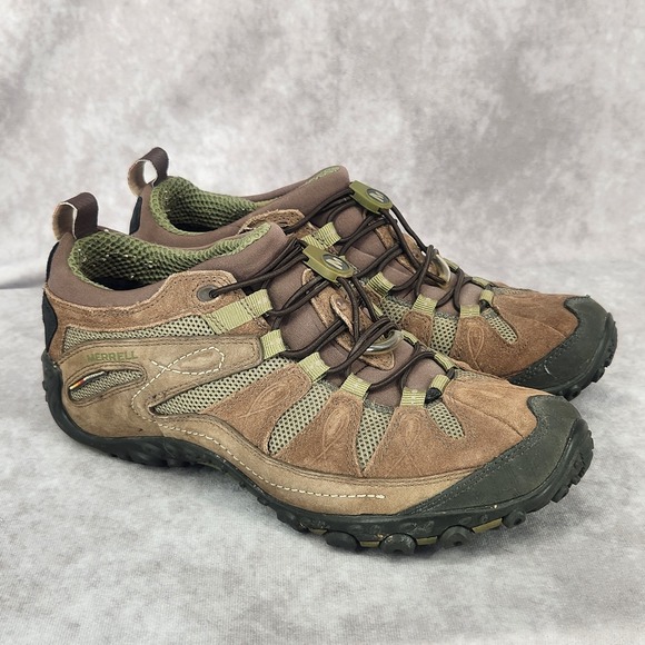 Merrell Women's Chameleon Arc Stretch Hiking Shoes Sz 9 Espresso Brown/Green - Picture 1 of 9